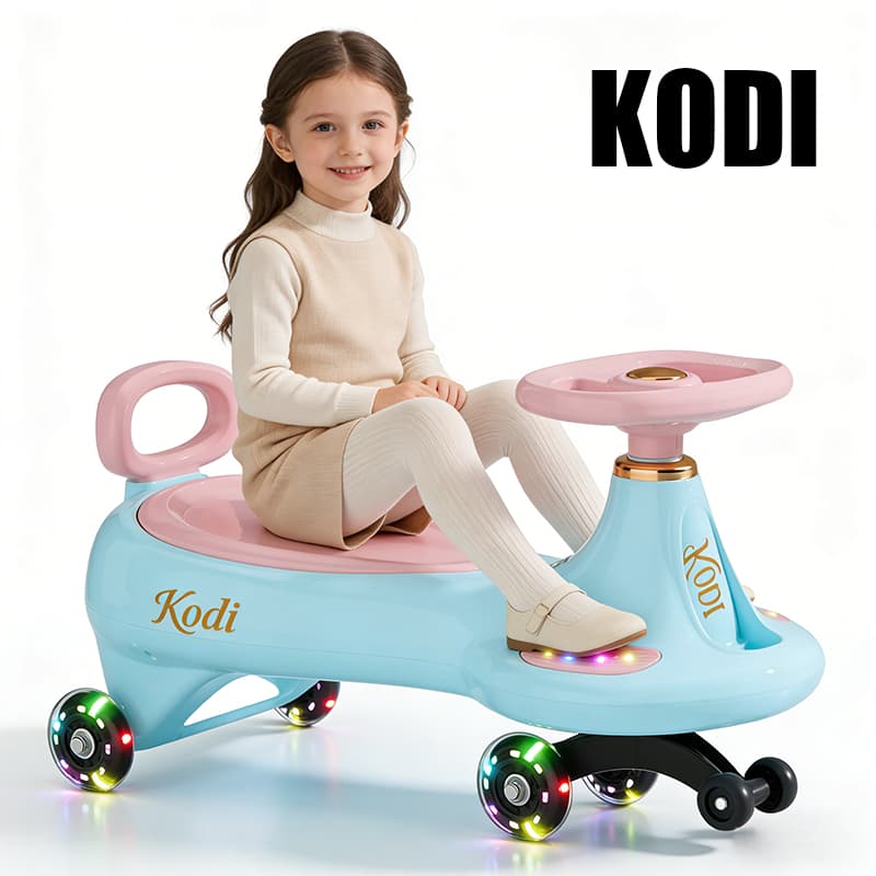 Carrinho Rolimã 360° Infantil com LED, Música, Volante e Suporte a 100kg - P23