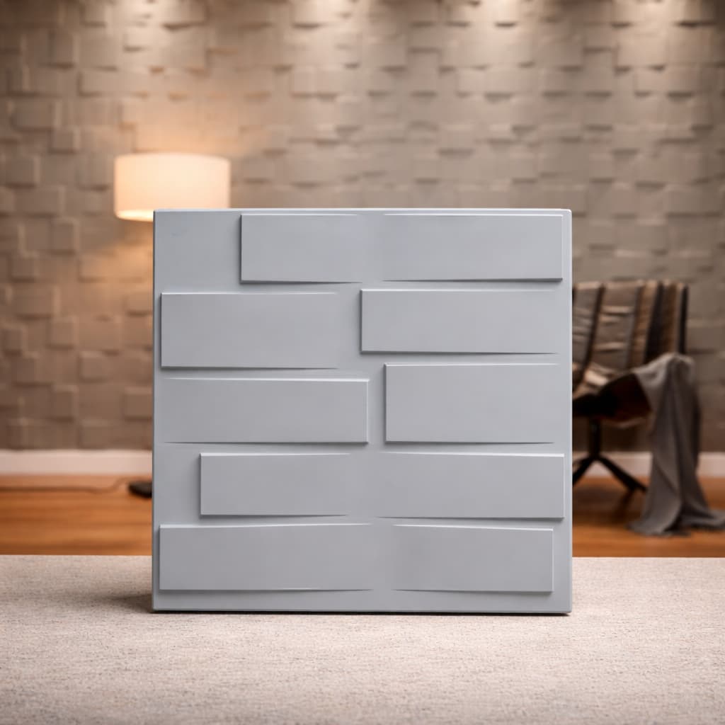 Kit 16 Placas 3D Adesivas Decoração  PVC 50x50 - 4m²