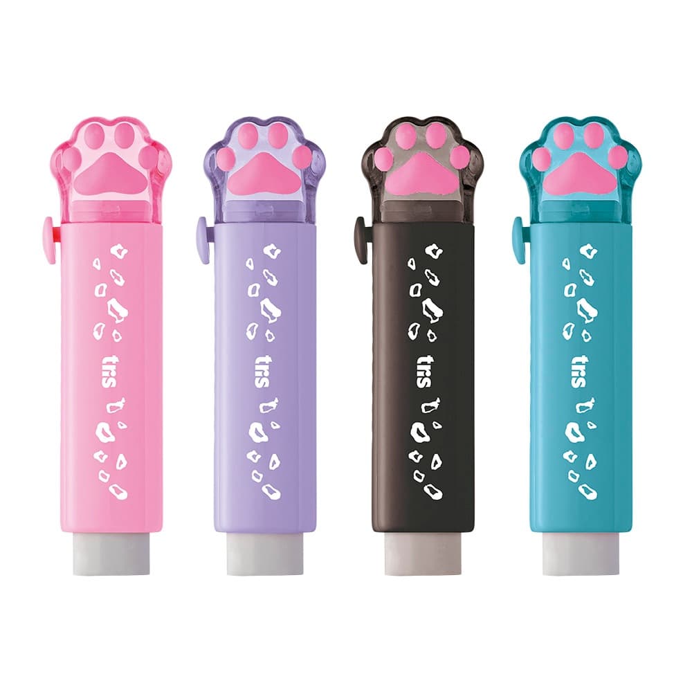 Caneta Borracha Patinha Fluffy Holic Pets Material Escolar Papelaria Fofa e Criativa Kawaii Tris