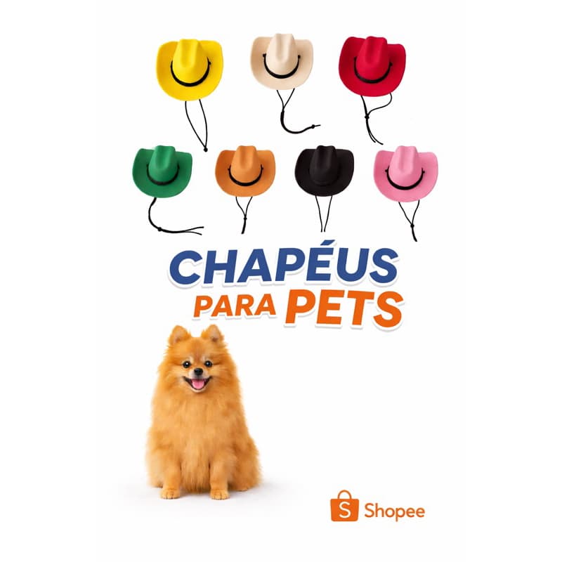 Chapéu Cowboy Para Pet Dog Para Cachorros e Gatos