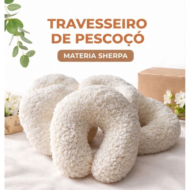Almofada/travesseiro de descanso /viagem para Pescoço de sherpa