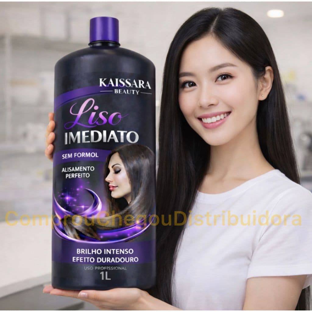Progressiva Liso Imediato 1 Litro Kaissara Beauty Sem Formol 100% Orgânica Cabelos Hidratados