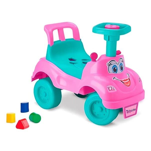 Totokinha Clássica Cardoso Toys Andador Infantil com Encaixe Formas 18m+