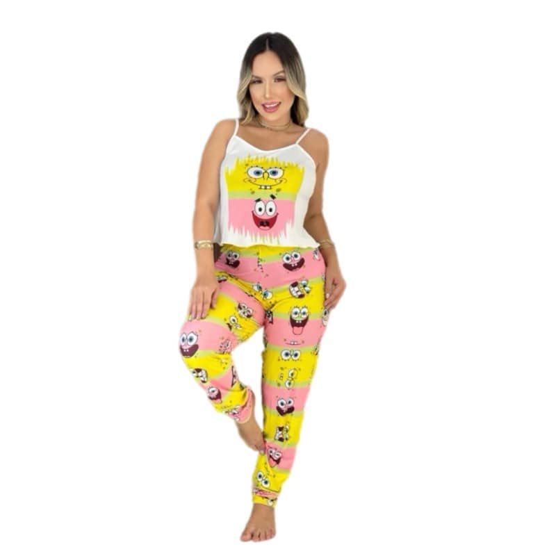 Pijama Calça e camiseta Estampa Temática