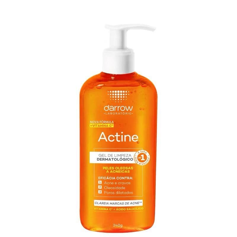 Gel de limpeza Actine  Pele Oleosa e Acneica 240ml - Darrow