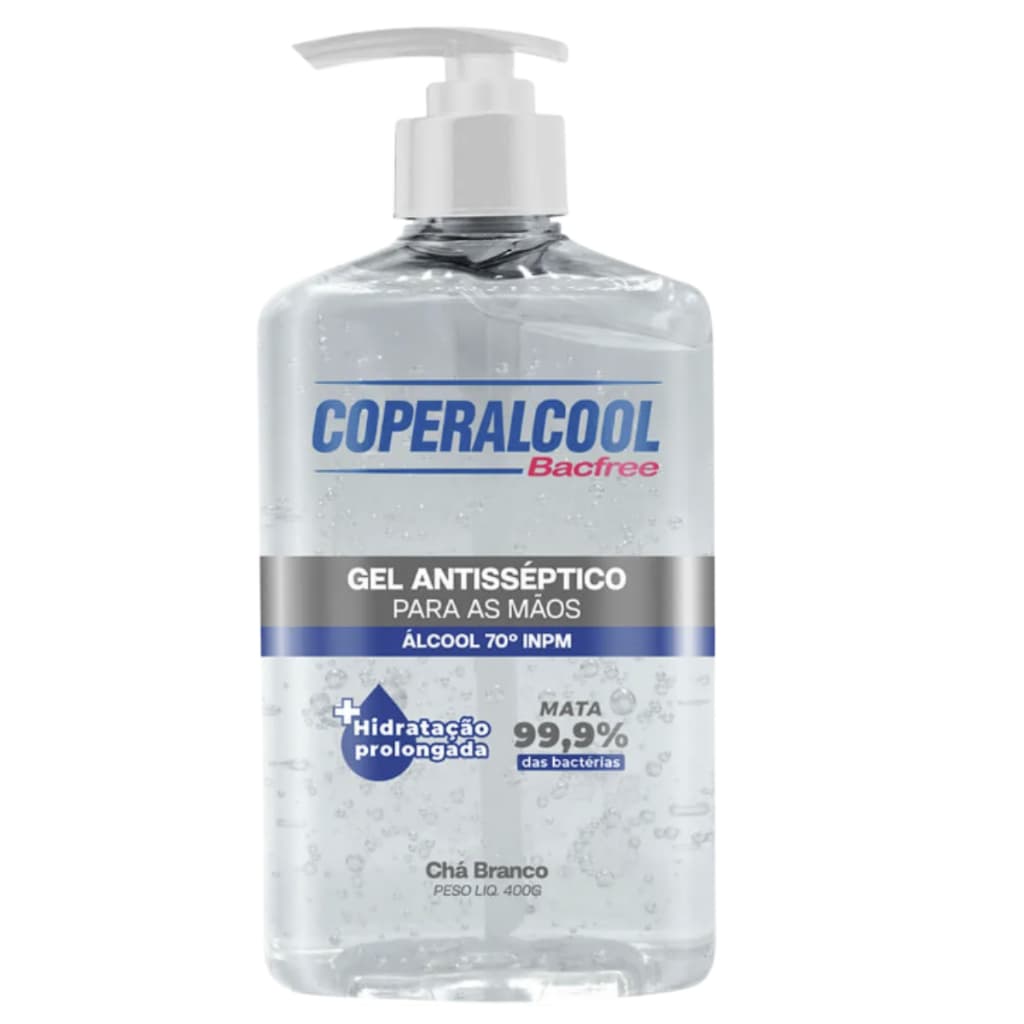 Alcool em Gel Antisséptico para as Mãos Coperalcool  70º 400g - Chá Branco