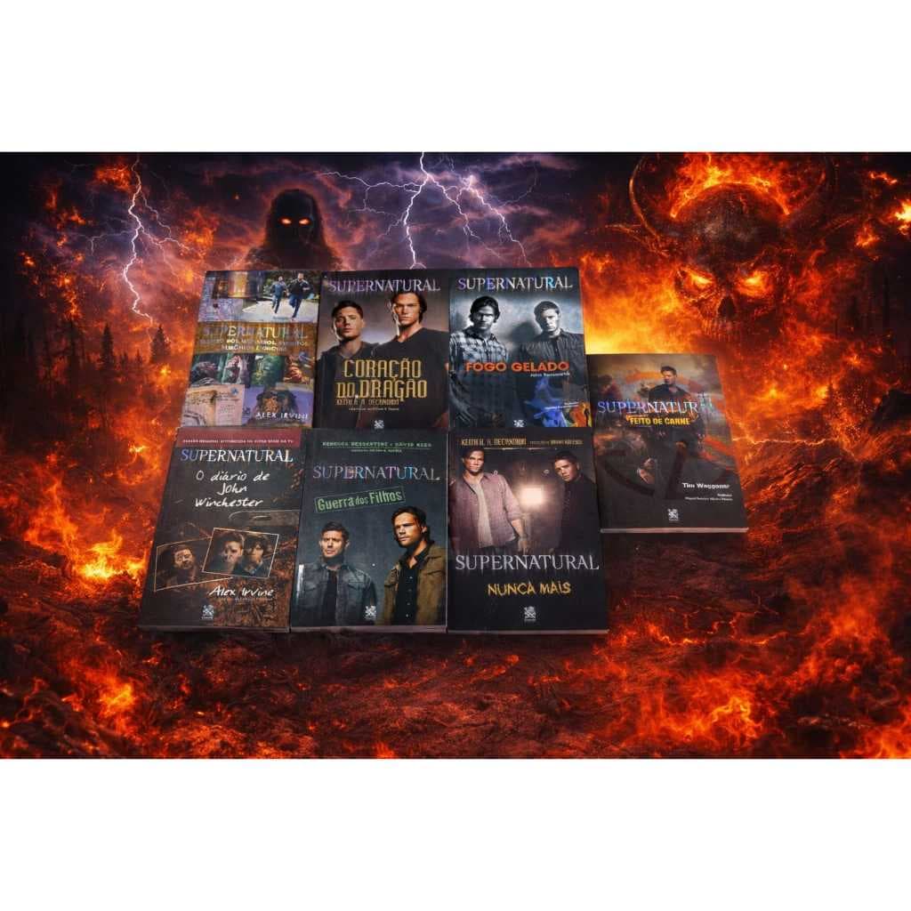 Kit SuperNatural 7 Livros  envio imediato melhor preço