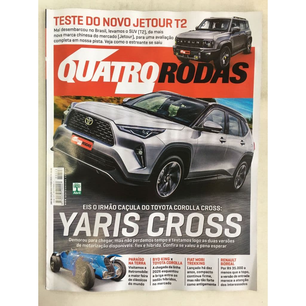 Revista Quatro Rodas 803 março 2026 Yaris Cross