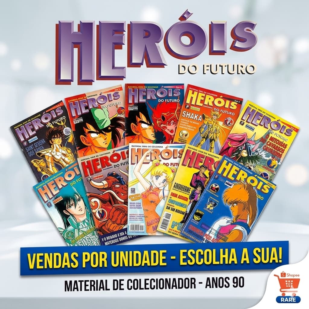 Revista Heróis do Futuro | Cavaleiros do Zodíaco Dragon Ball Z Sailor Moon – Edições Avulsas