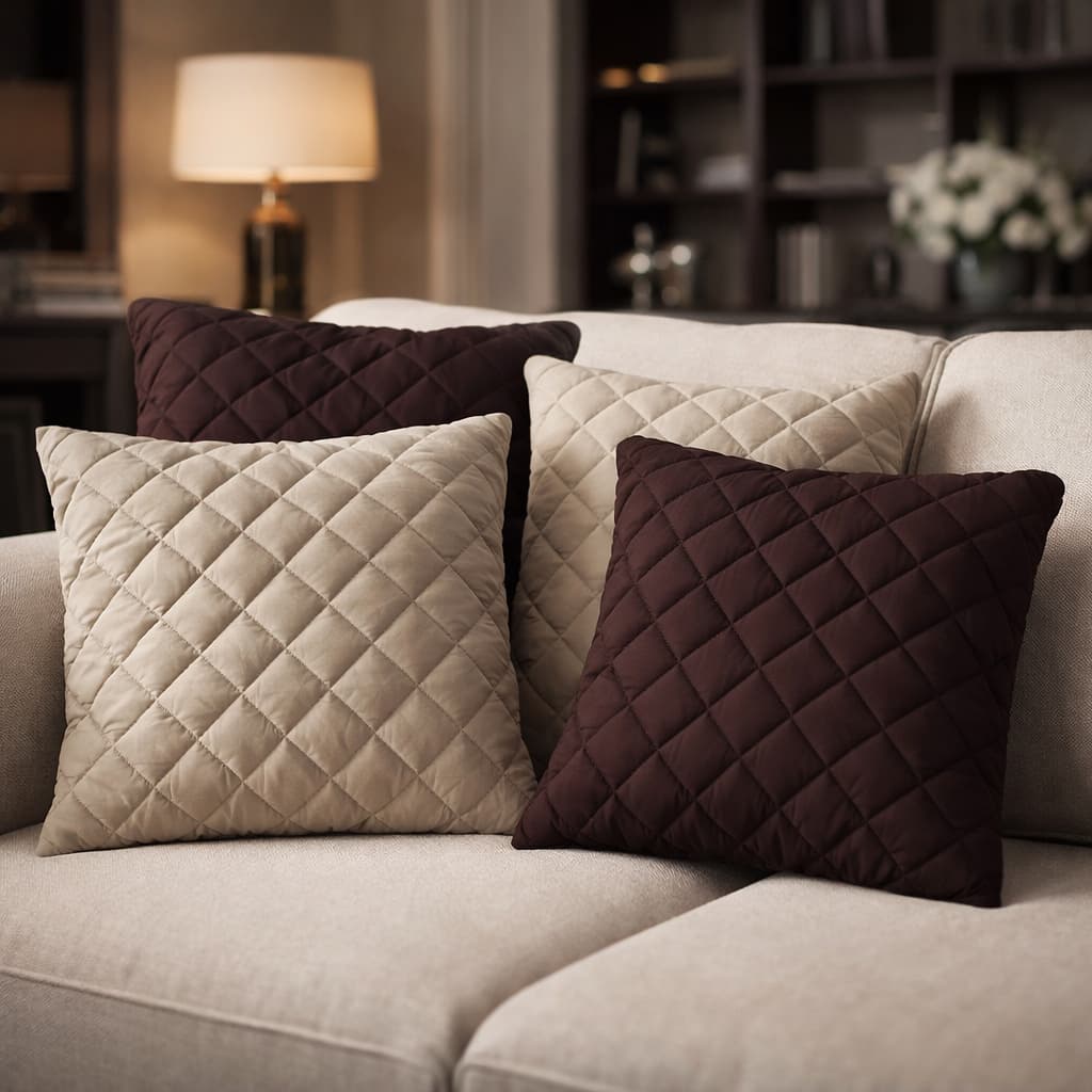 Promoção jogo com 2 capas de almofadas vazias 45x45 matelada lisa