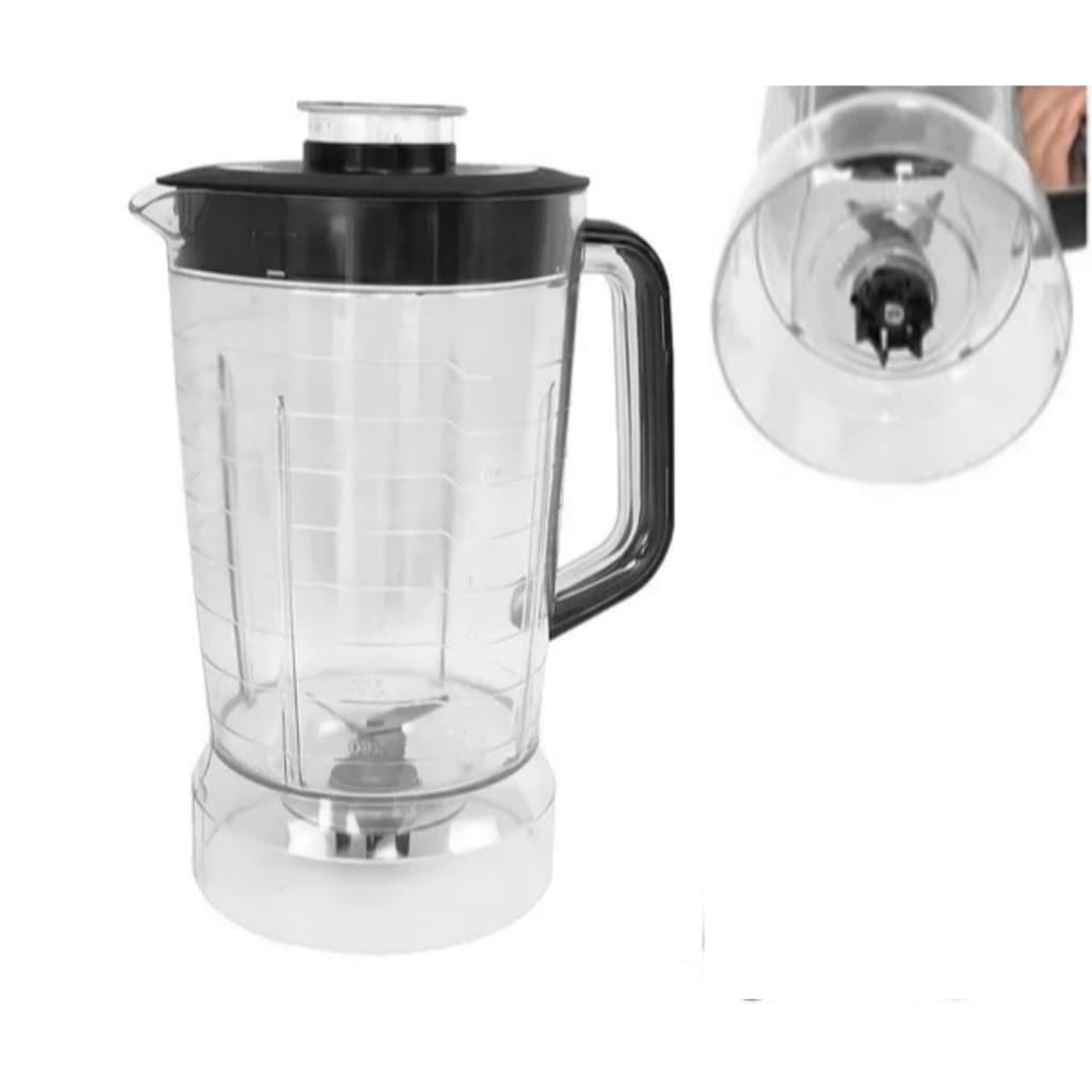 Copo De Liquidificador Philco Ph900 Cristal Tampa Preta