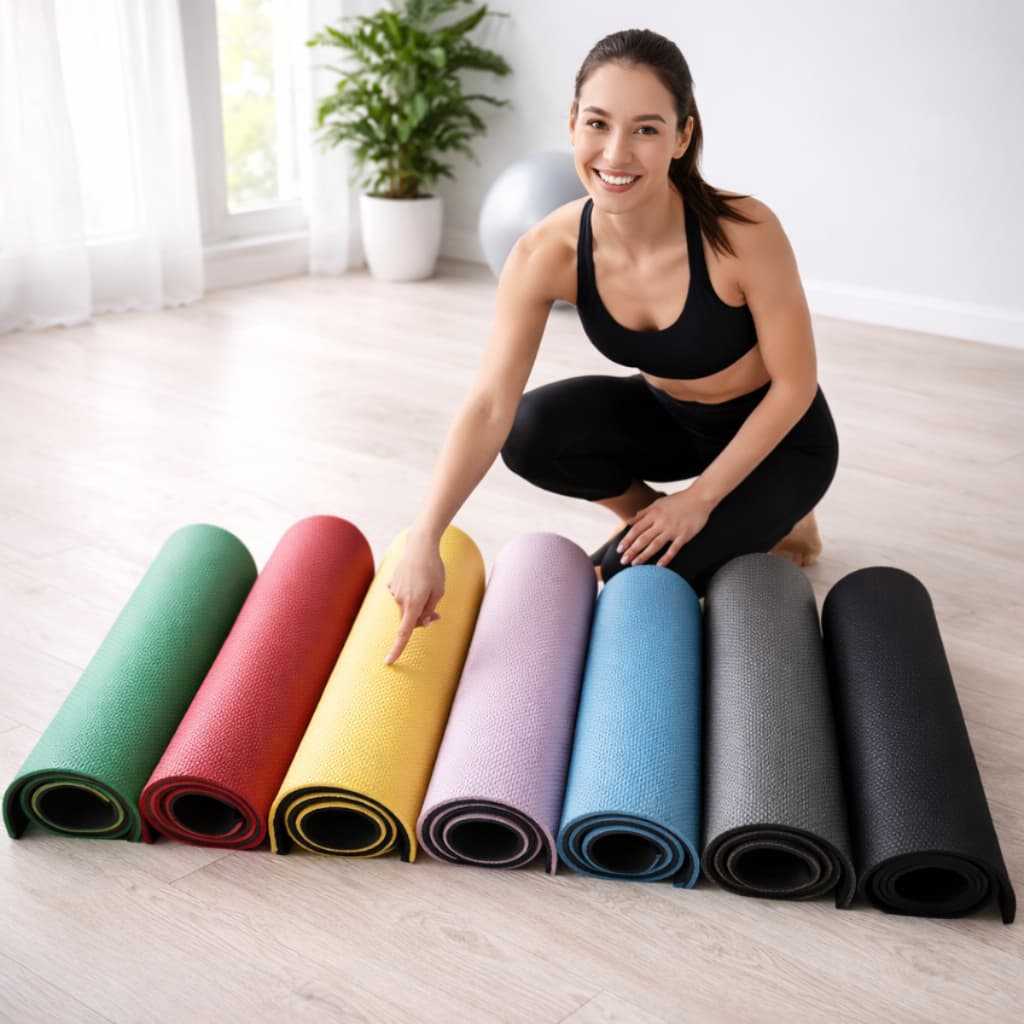 Tapete colchonete tatame Yoga, Pilates, Fitness, Ginástica, Alongamento, funcional 1m x 50cm x 10mm