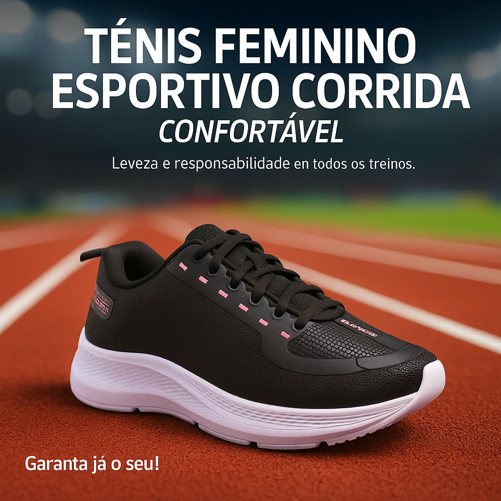 Tênis Feminino Esportivo - Academia Leve e Confortável Numeração Especial 34 ao 47 - Pronta Entrega