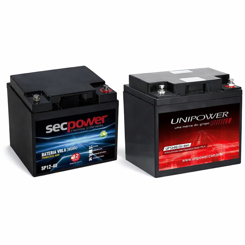 Bateria Selada 40Ah / 12V - Para Nobreak UPS, Iluminação, Alarme, Cadeira de Rodas - MULTIMARCAS