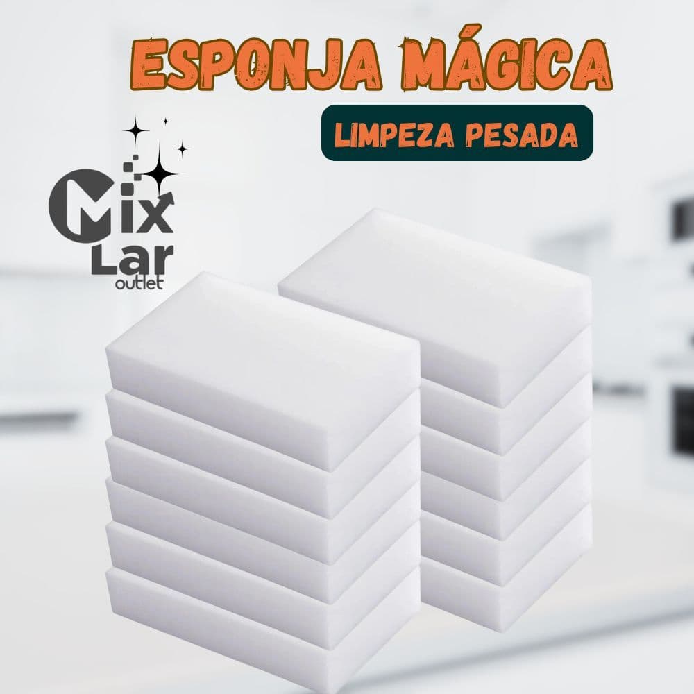 Esponja Mágica Branca Tira Manchas Riscos Multiuso