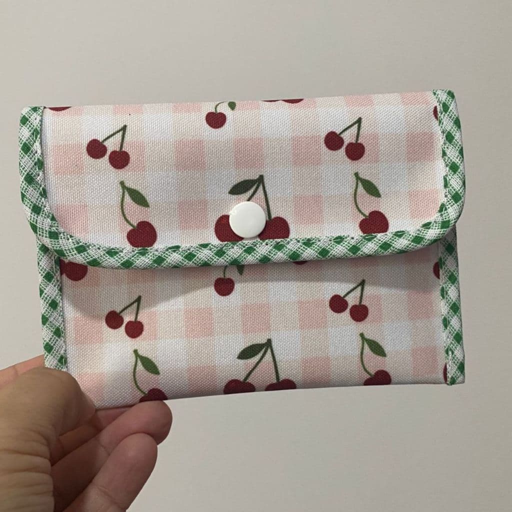 Carteira Pequena Porta Documentos, Mini Necessaire Porta Absorvente Impermeável