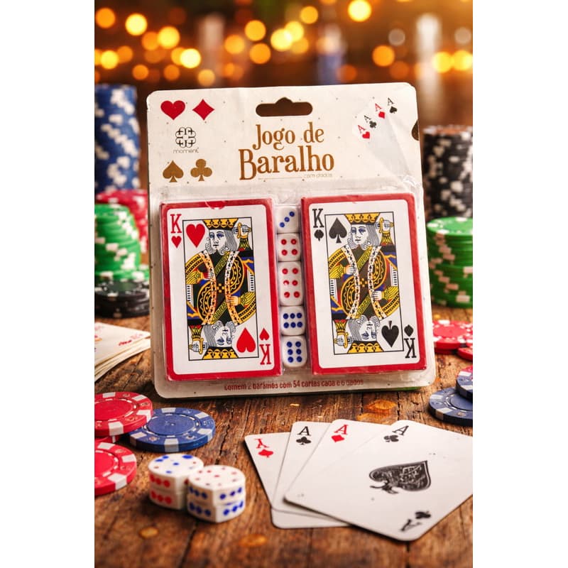 2 baralhos profissional, de qualidade.
