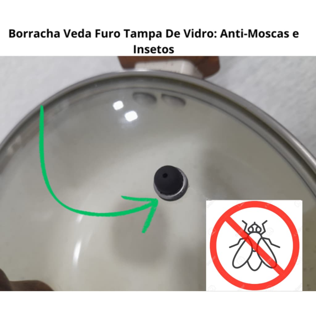 Borracha Veda Furo Tampa De Vidro: Anti-Moscas E Insetos