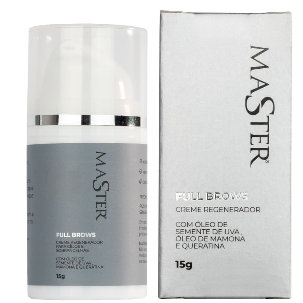 Creme Regenerador Full Brows Master Cílios Sobrancelhas 15g