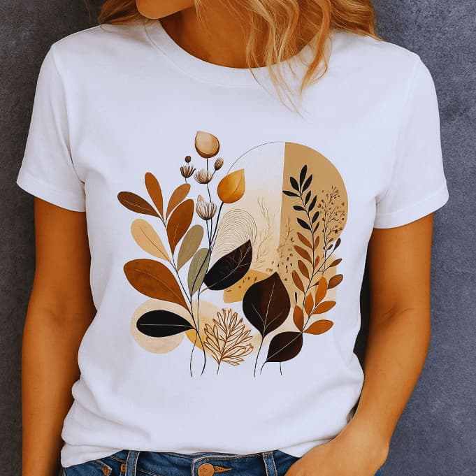 T-SHIRT BRANCA MINIMALISTA FEMININA CONFORT COM MANGA CURTA BLUSA CAMISETA BABY LOOK ESTAMPADA