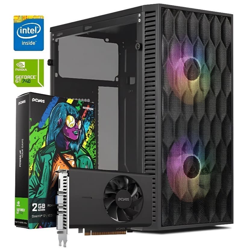 Computador CPU PC Gamer Intel = Core i5 4440 8gb Ram SSD 128GB NVME GT 740 2GB GTA RP Fortinite CS2