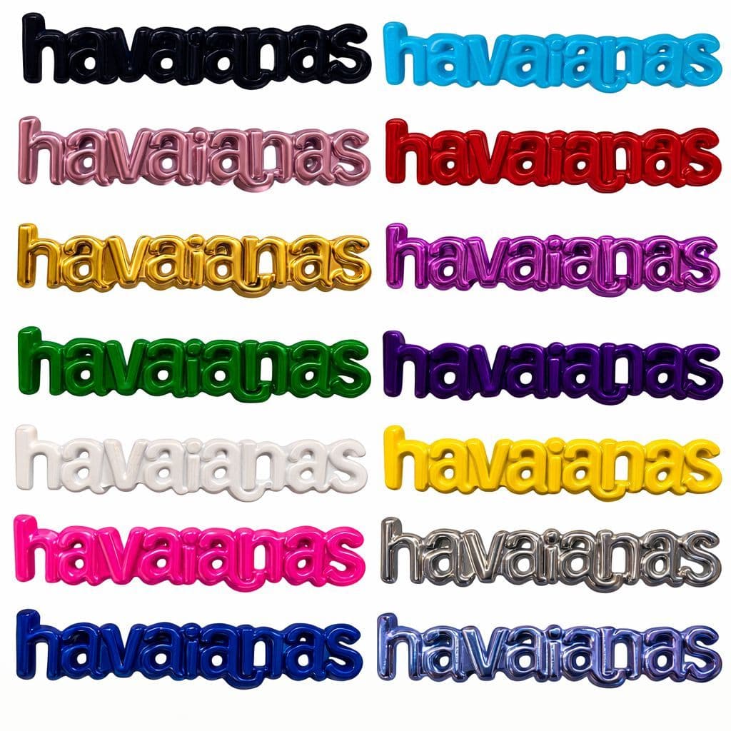 Kit 20 Un. Pingentes Plaquinha Chinelo Hav. Top para Chinelo