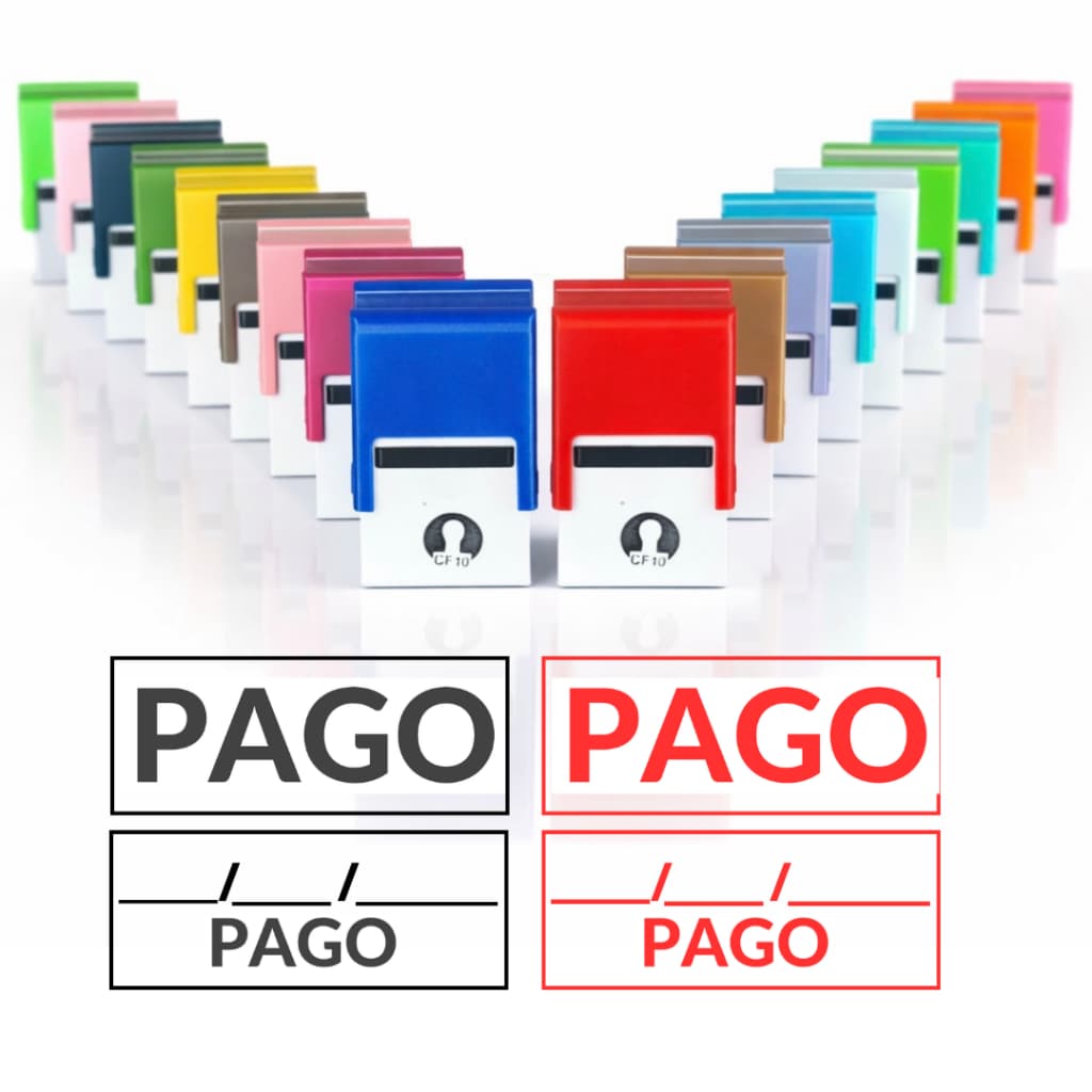 Carimbo Pago ou Pago com Data, QUEIMA ESTOQUE, carimbo autentintado pago ou pago com data