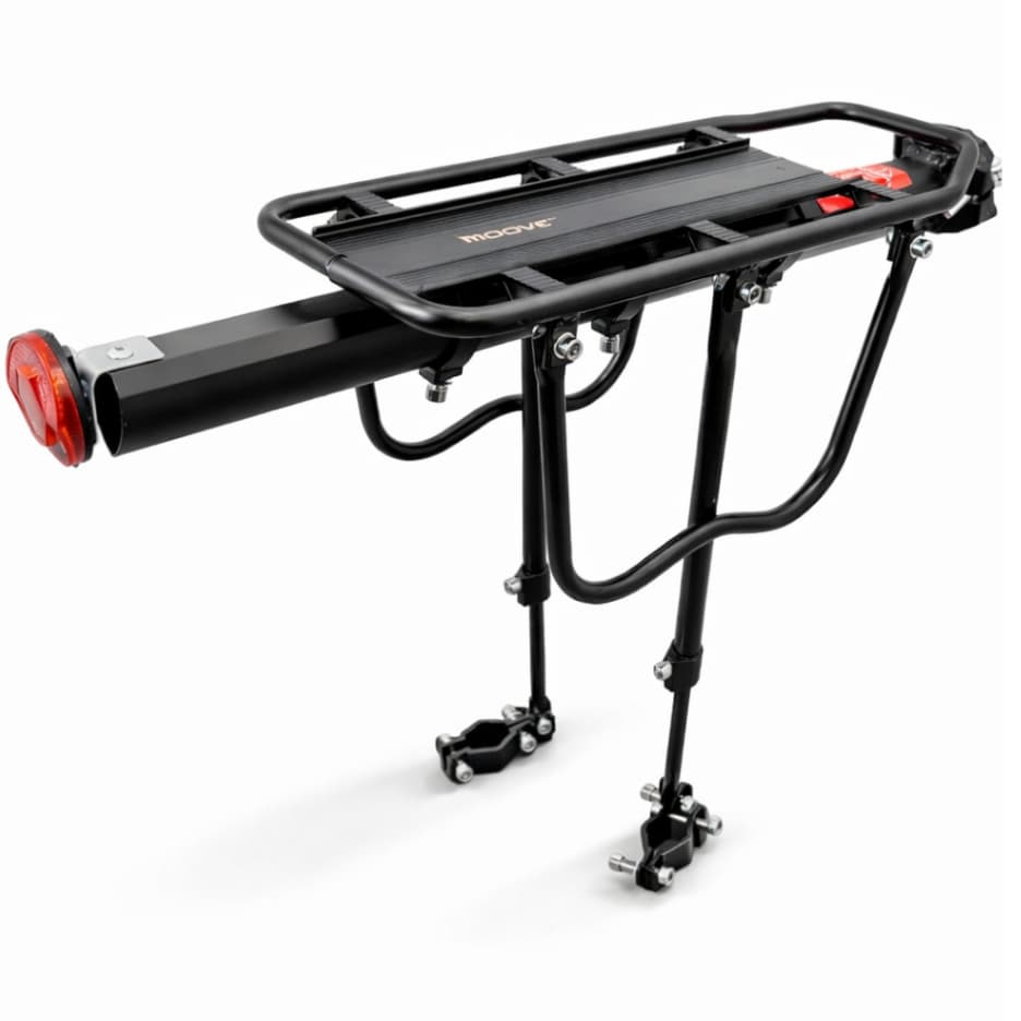 Bagageiro Moove Traseiro Aluminio Bicicleta Bike Aro 26 27 29 Ajustável V-brake Disco Mtb