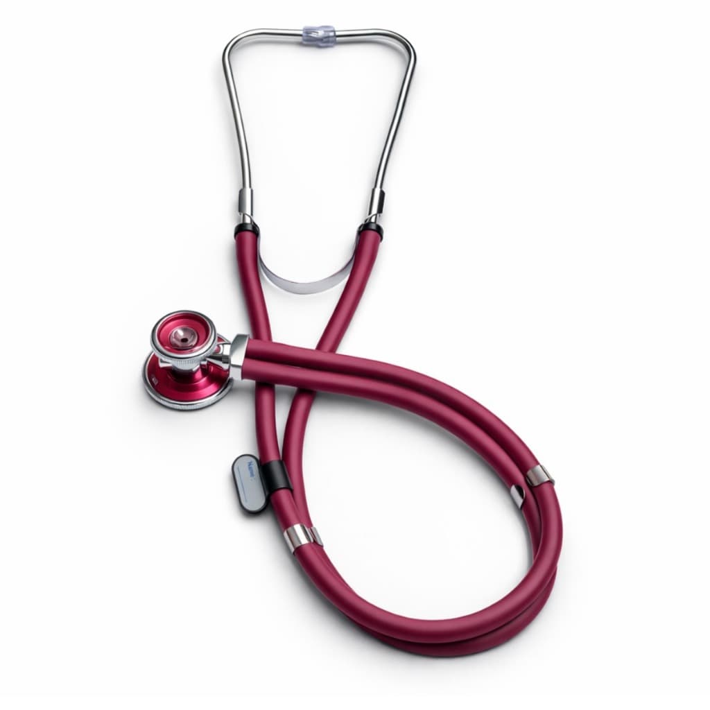 Estetoscópio Rappaport Profissional Original Duplo Adulto e Pediátrico com Olivas e Película Extra