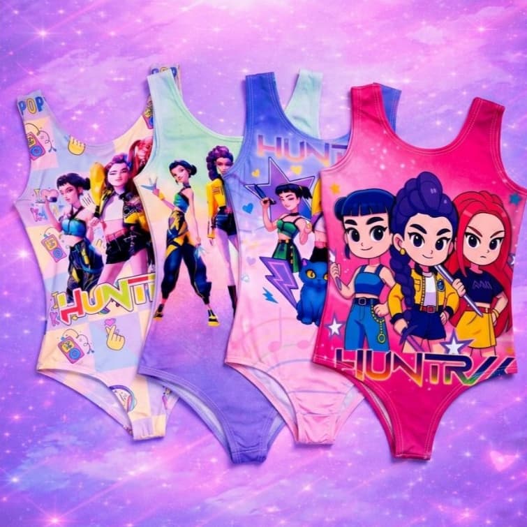 Body Guerreiras Huntrix: Potência e Estilo em Cada Look