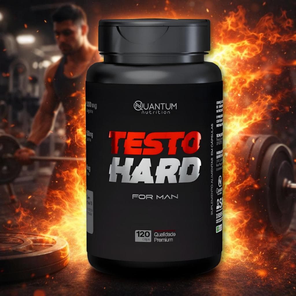 KIT 1 - 3 Testo Hard 120 a 360caps + Energia  Suplemento Pré Treino Pre Workout Ganho Massa Bionutri