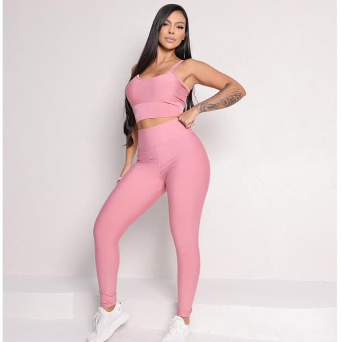 Calça Legging Feminina Academia Cintura Alta Suplex Preta