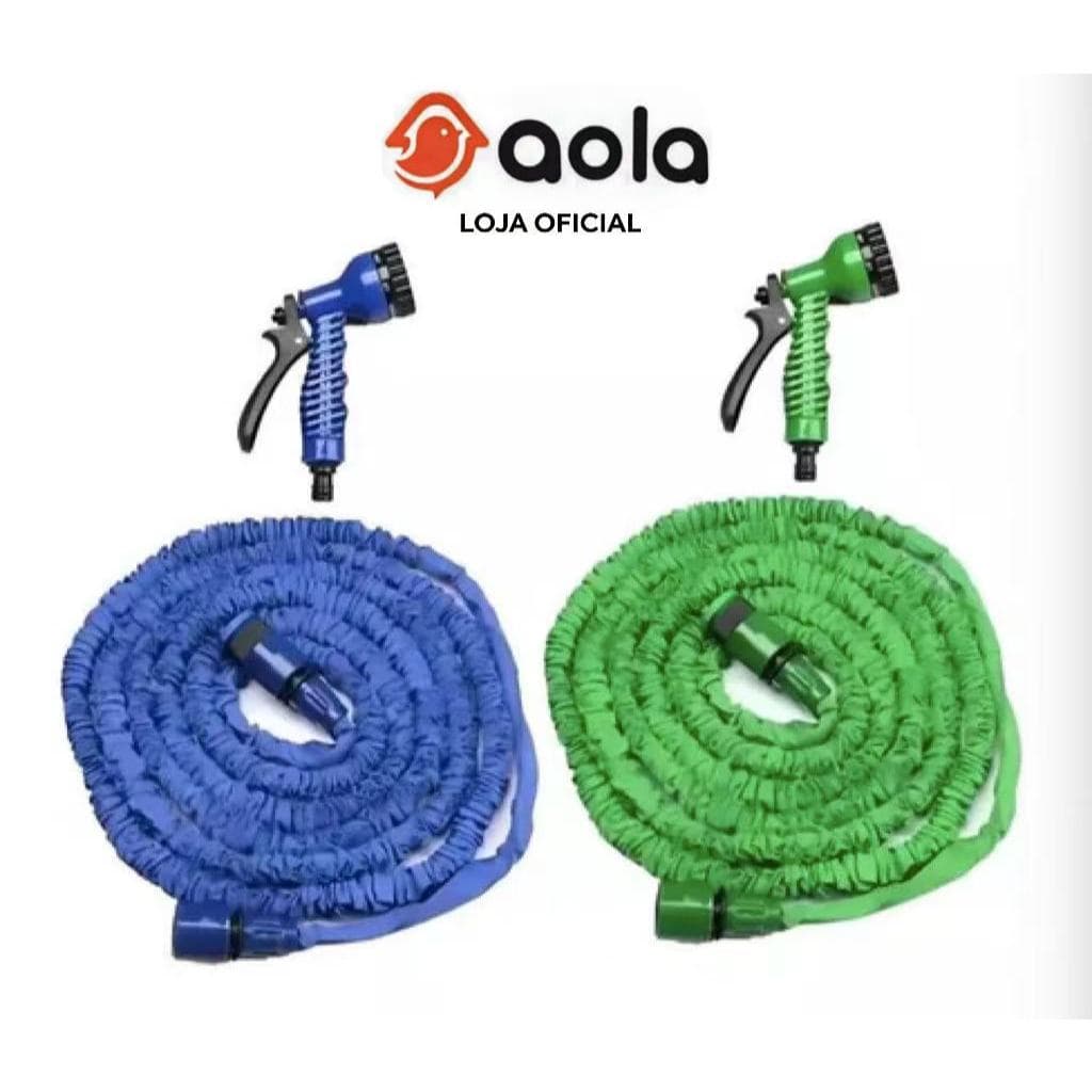 Mangueira Mágica Flexível 30M com 7 Modos de Jato para Jardim e Carro