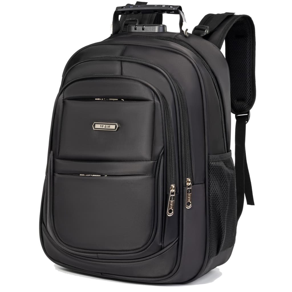 Mochila grande unissex para trabalho, com compartimentos, ampla capacidade, acolchoada, reforçada e durável.-1115