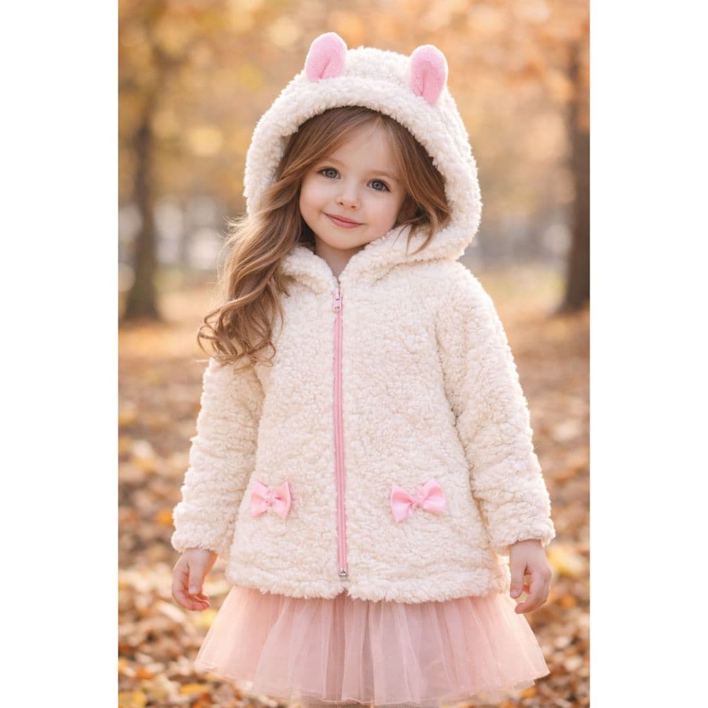 Casaco Teddy Infantil Quentinha Blusa de Frio Inverno Menina RN a 7 anos