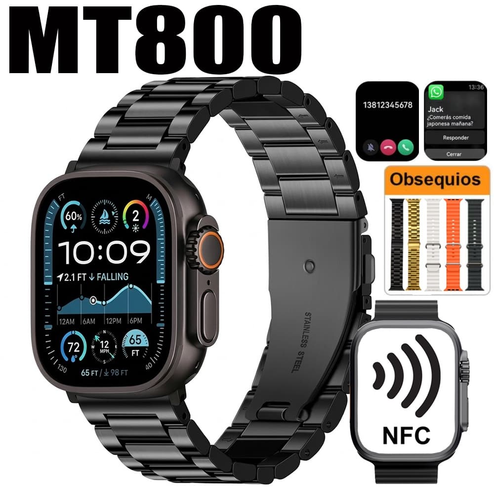 Smartwatch MT800 IWO Series 10 Calculadora Cardíaca Monitoramento Da Frequência Relógio Inteligente