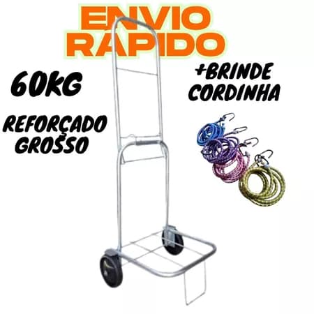 CARRINHO PRAIANO DOBRÁVEL + 1 Cordinha Elástica grossa