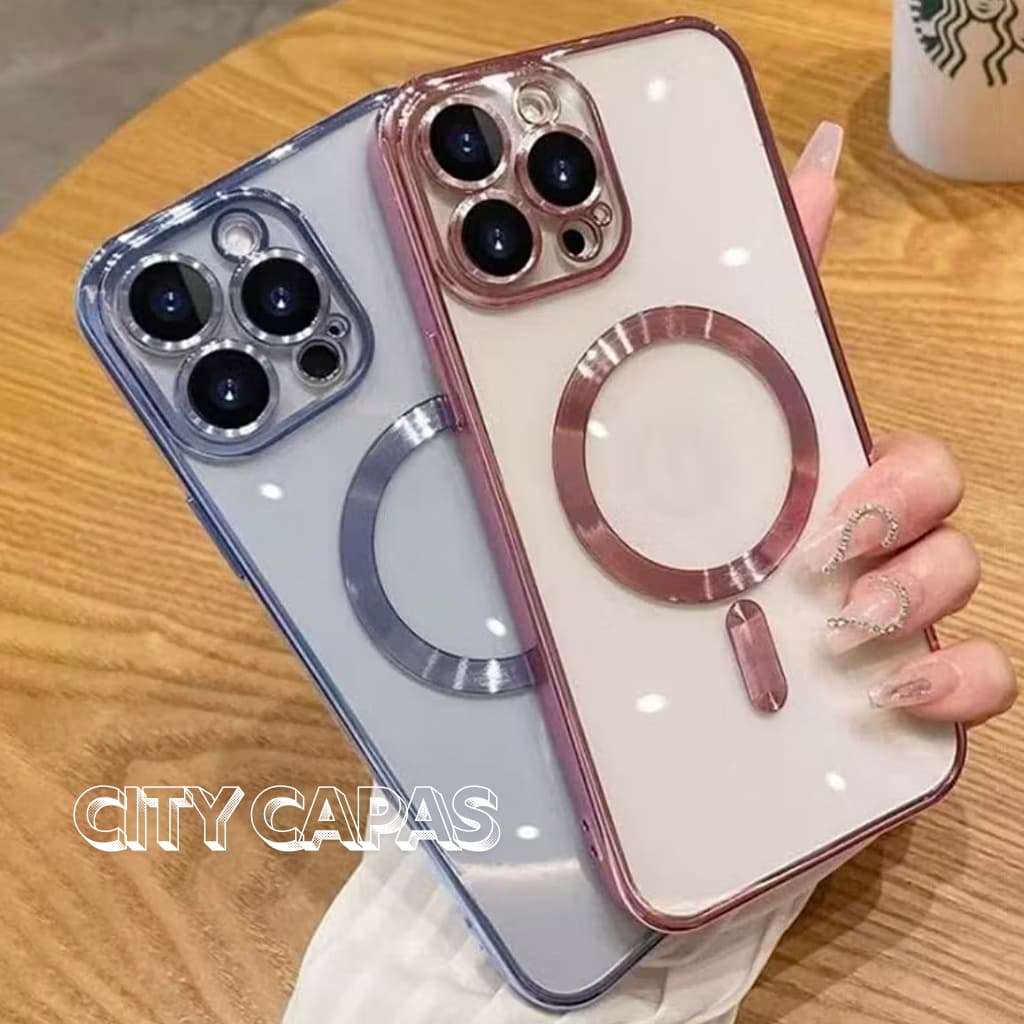 City Capas – Capinha iPhone 16 15 14 PRO MAX PLUS Transparente Indução Anti-impacto Proteção Câmera