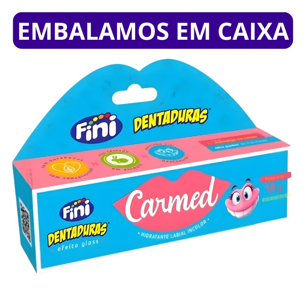 Hidratante Labial Carmed Fini Dentaduras - Bisnaga 10g