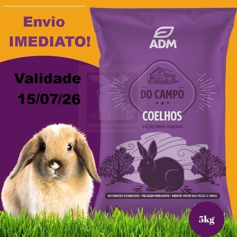 Ração ADM Do Campo Para Coelhos - 05kg