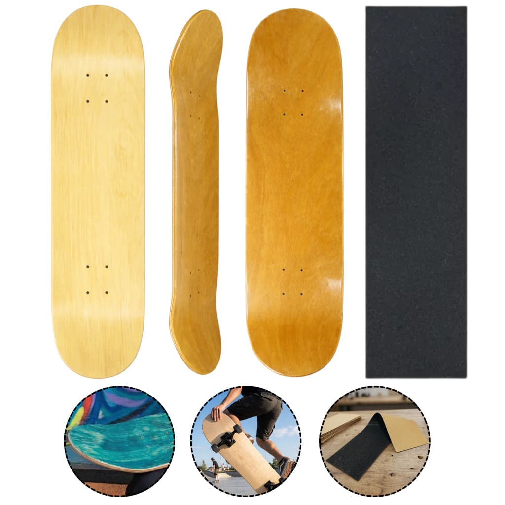 Shape de Skate Profissional Com Fibra de Vidro Sem Limitação de Peso Com Lixa Emborrachada