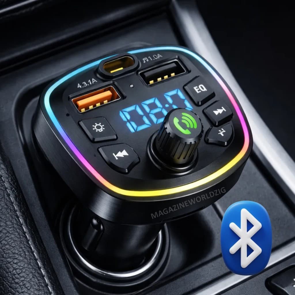 Transmissor Fm Bluetooth Automotivo Carregador Tipo-c Pd20w