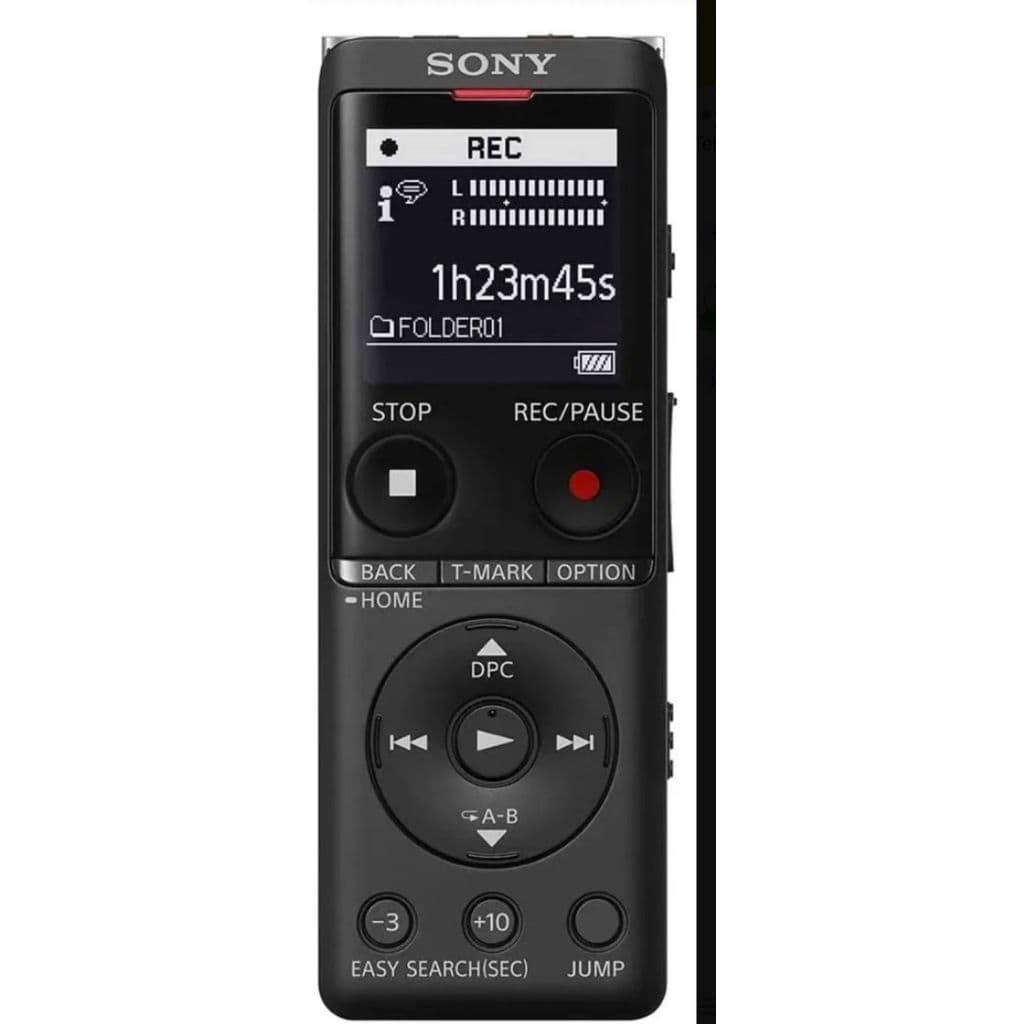 Gravador De Áudio Digital Sony Icd-ux570f USB  Estéreo Tela Oled