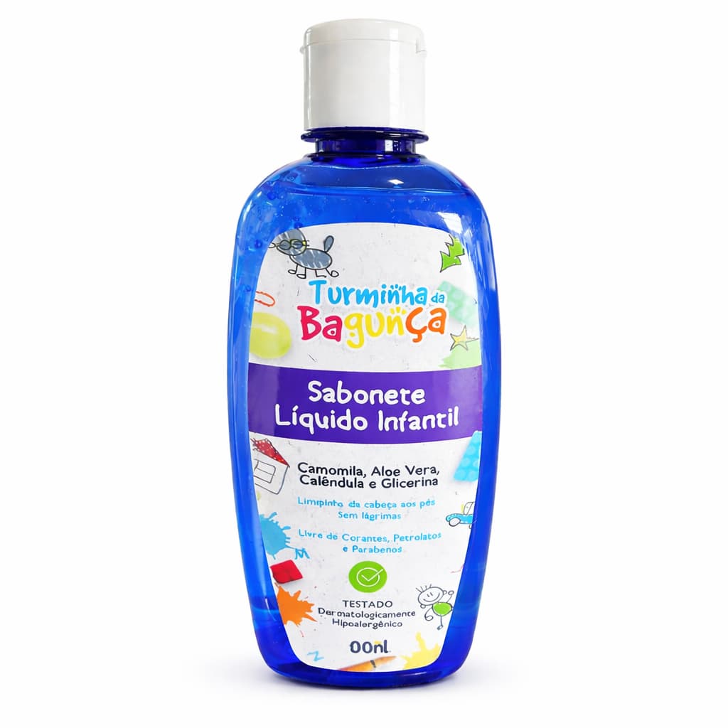Sabonete Líquido Infantil 400 ml Sem Lágrimas Turminha da Bagunça