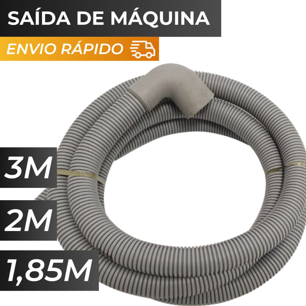 Mangueira Saida 3,2 ou 185m  C/ Suporte P/ Máquina de lavar tanquinho Consul