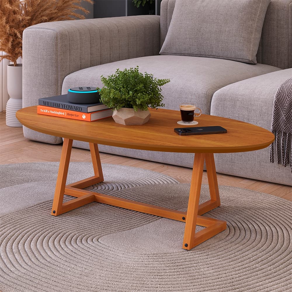 Mesa de Centro Classic Sala Stillo Pés Madeira Diversas Cores