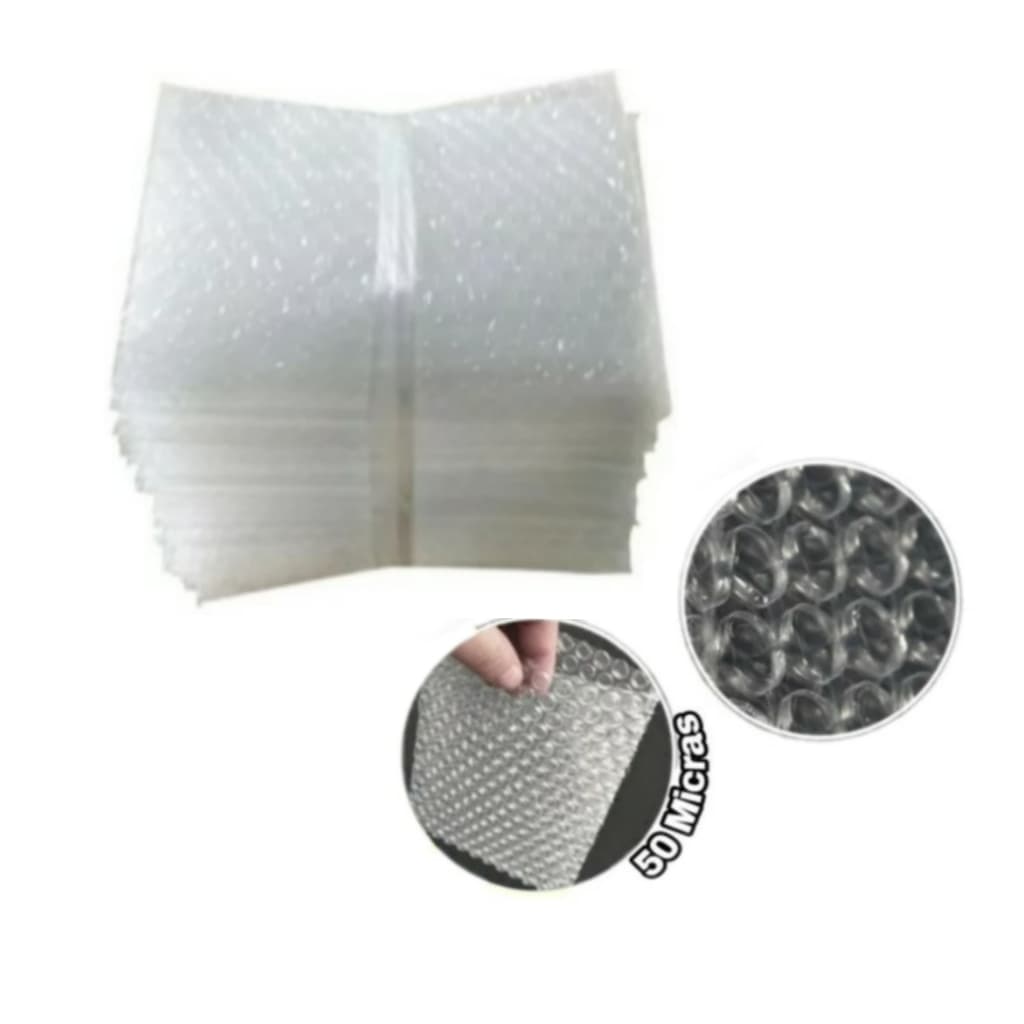 Saquinho Bolha Embalagem Tamanho Celular 12x18 Kit C/100 Und