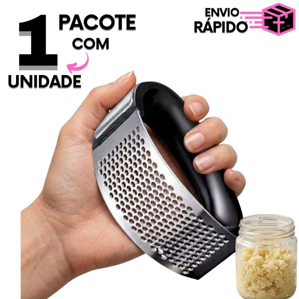 Amassador de Alho Manual Espremedor Resistente Utensílio Cozinha
