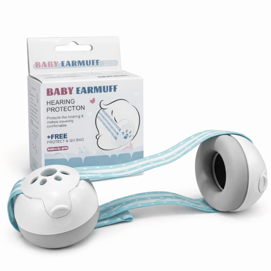 Protetor tipo concha Abafador de Ruído Infantil para Bebês Baby Muff Silent