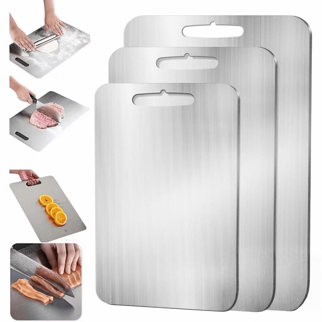 Tábua De Corte Aço Inoxidável Antibacteriana À Prova De Mofo